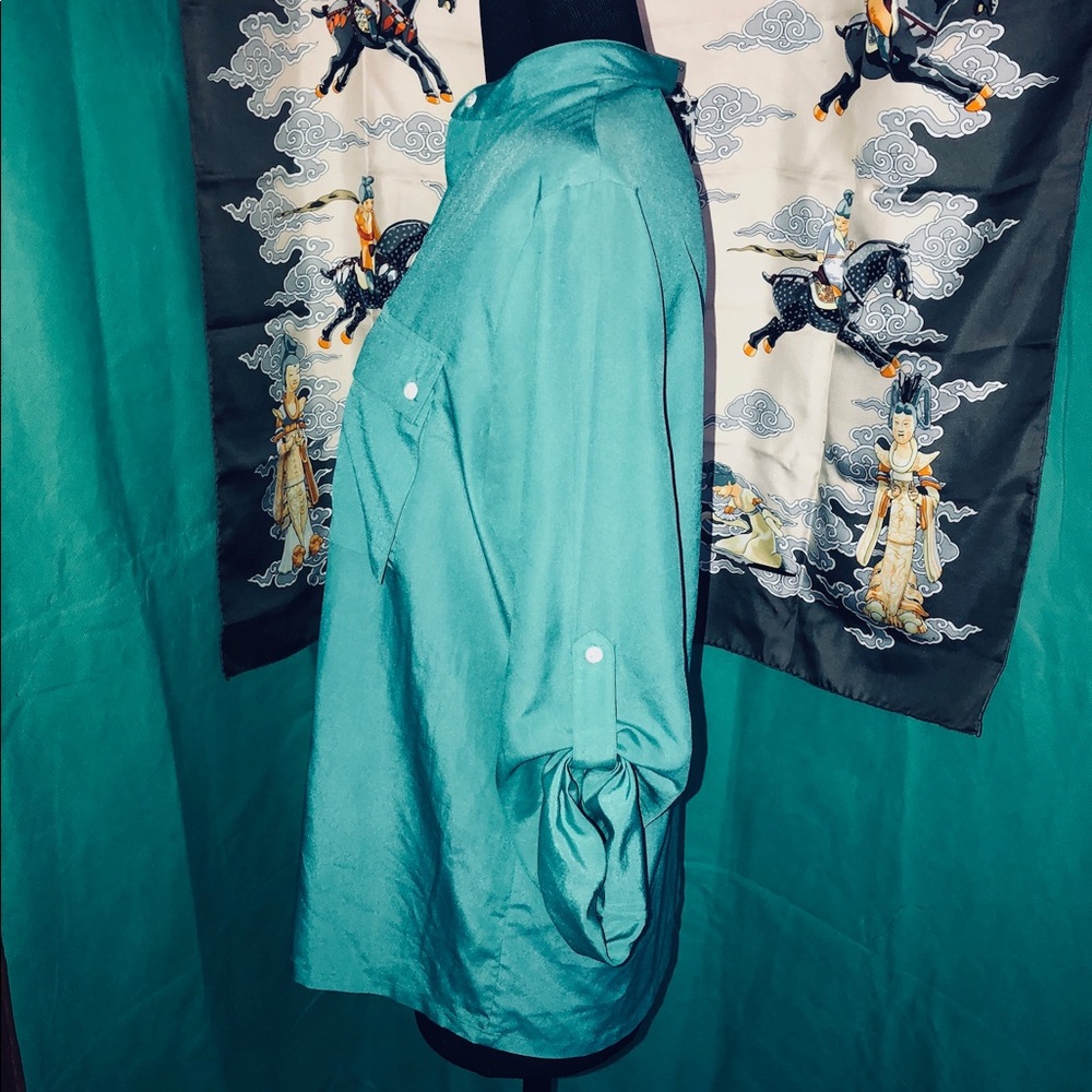 Vintage David Matthew Button Down Size 10 Blouse - image 3